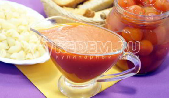томатный соус из маринованных помидоров
