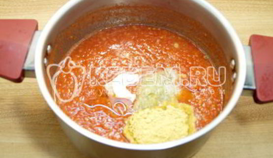 томатный соус с горчицей