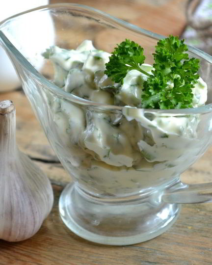 Рецепт зеленого чесночного соуса