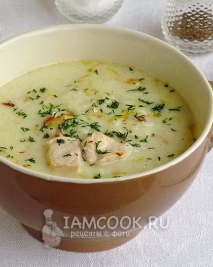 Рецепт английского куриного супа с плавленым сыром