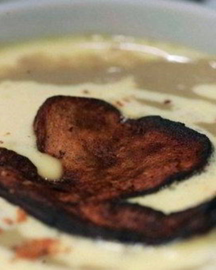 Рецепт ароматного супа грибного капучино