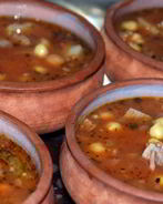 Азербайджанский суп пити в горшочках
