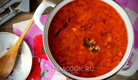 борщ без свеклы