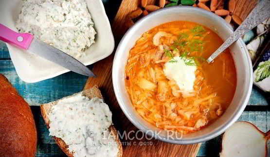 борщ без свеклы