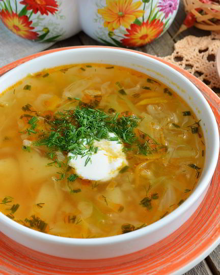 Рецепт борща из свежей капусты