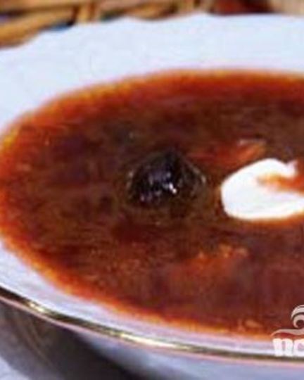 Рецепт борща с черносливом