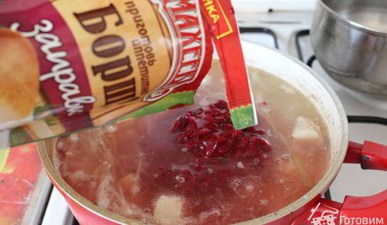 борщ с фасолью