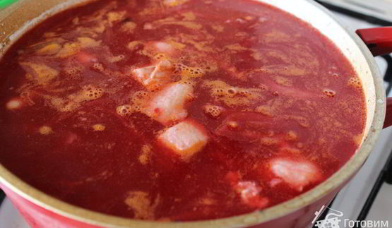 борщ с фасолью