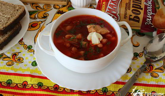 борщ с фасолью