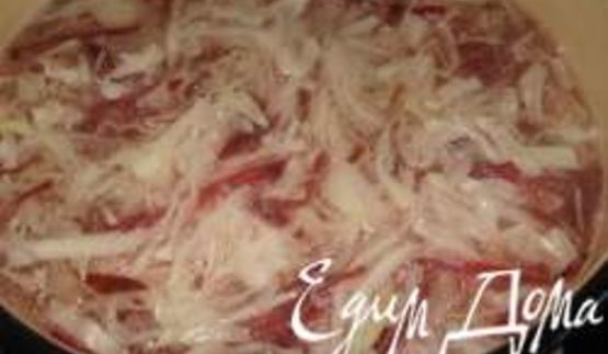 борщ с грибами и стручковой фасолью