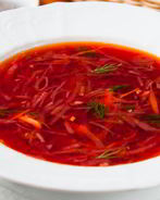 Борщ с копченой скумбрией