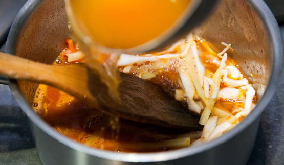 борщ с копченой скумбрией