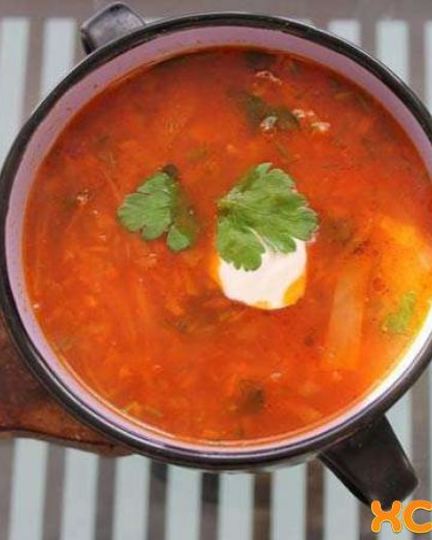 Рецепт борща с курицей в мультиварке