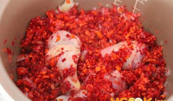 борщ с курицей в мультиварке