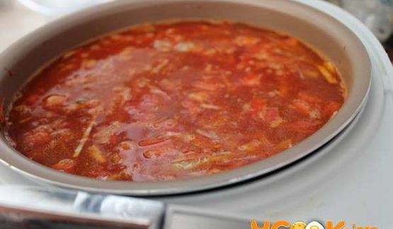 борщ с курицей в мультиварке