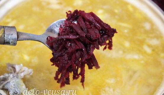 борщ с курицей