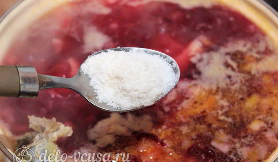 борщ с курицей