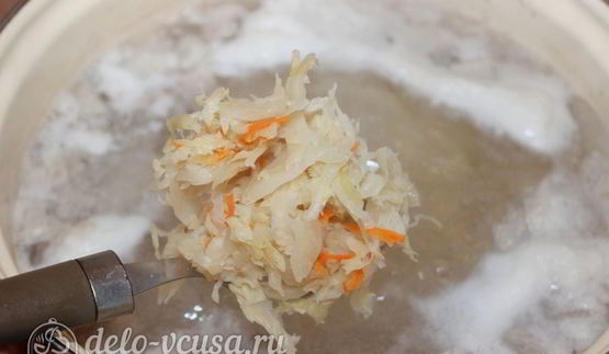 борщ с квашеной капустой