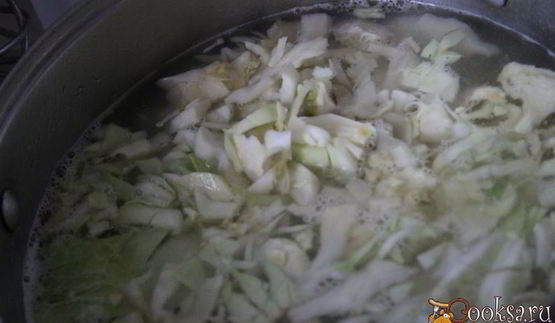 борщ со сметаной на курином бульоне