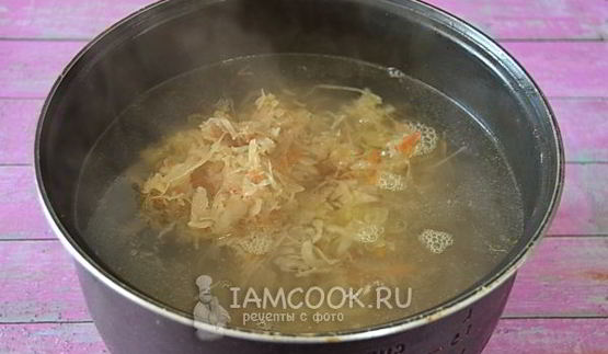 борщ со свининой в мультиварке