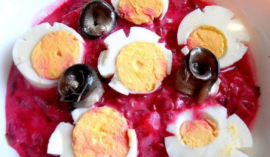 норвежский борщ с килькой