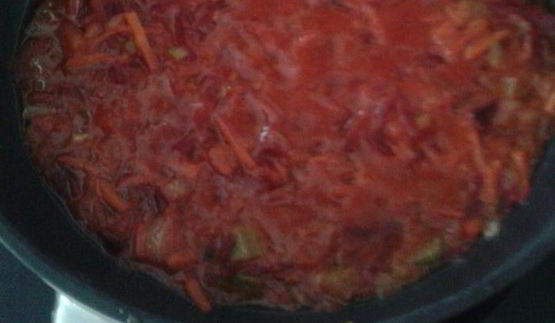 постный борщ с опятами