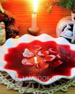 Старопольский борщ с ушками