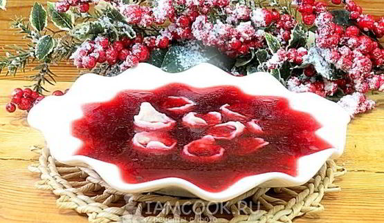 старопольский борщ с ушками