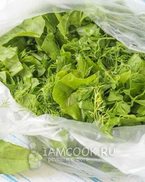 Заморозка для зеленого борща на зиму