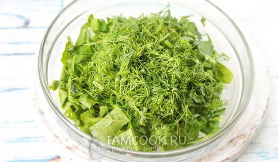 заморозка для зеленого борща на зиму