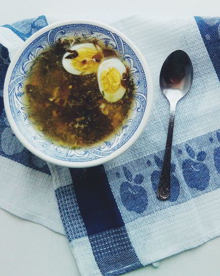 Рецепт зеленого борща со щавелем