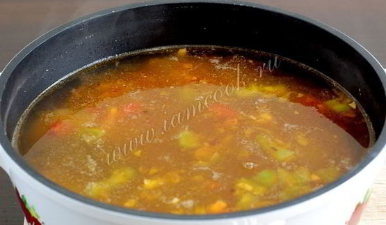 фасолевый суп с мясом