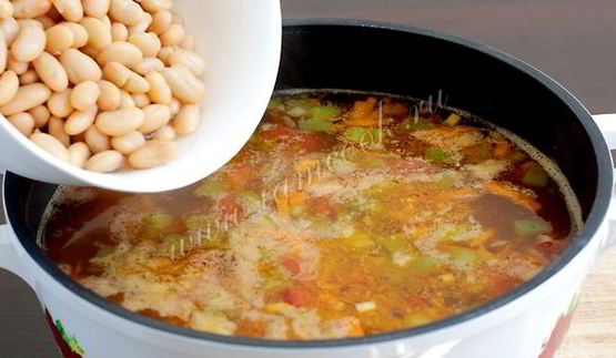 фасолевый суп с мясом
