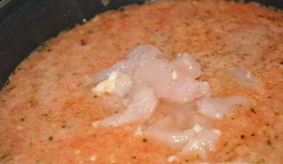 французский куриный суп с кабачками