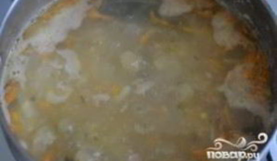 гороховый суп с копченой курицей