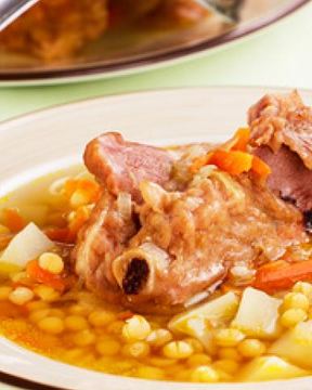 Гороховый суп с копченостями