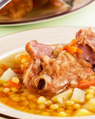 Гороховый суп с копченостями