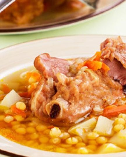 Рецепт горохового супа с копченостями