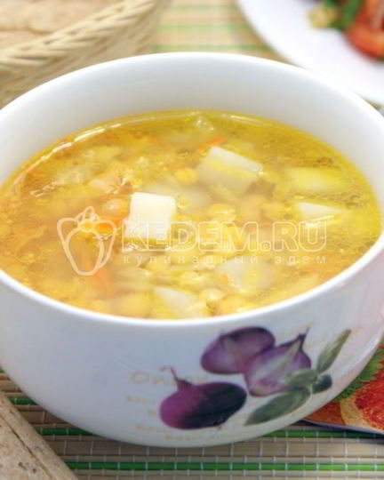 Рецепт постного горохового супа