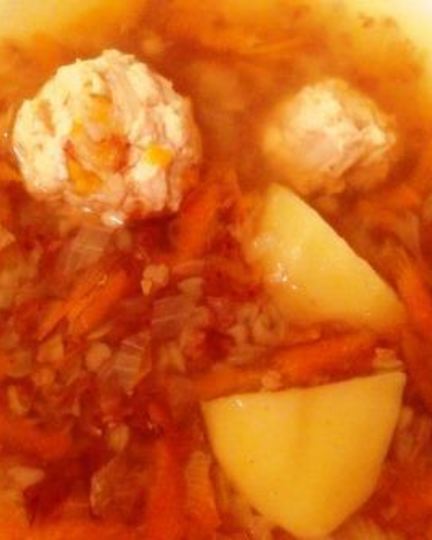 Рецепт гречневого супа с фрикадельками