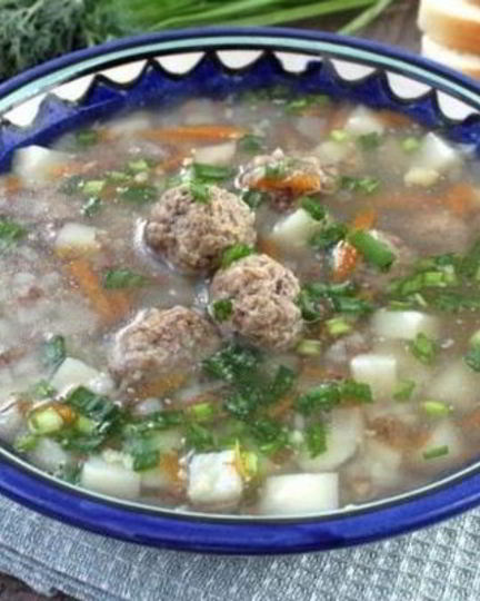 Рецепт гречневого супа с мясными фрикадельками