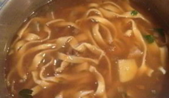 грибной суп с лапшой