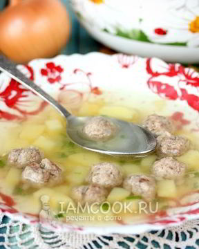 Картофельный суп с фрикадельками