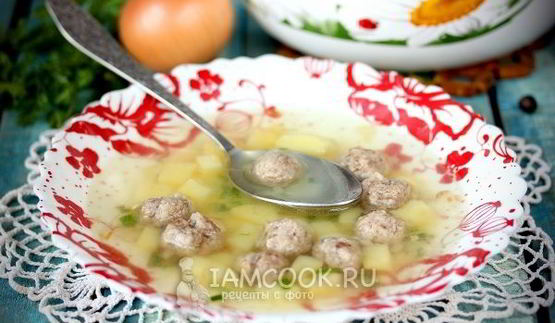 картофельный суп с фрикадельками