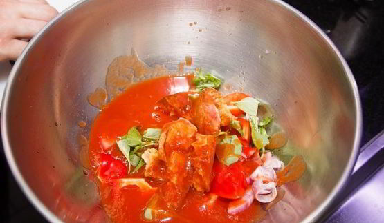 холодный томатный суп