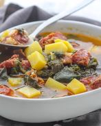 Хорватский суп с молодой зеленью