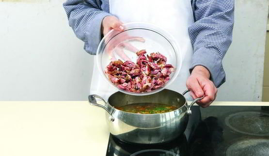 хорватский суп с молодой зеленью