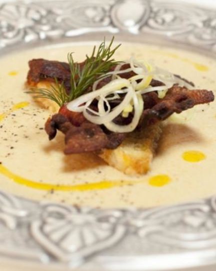 Рецепт крема-супа из репы с беконом