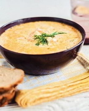 Крем-суп из семги