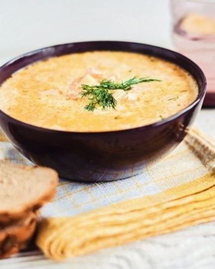 Рецепт крема-супа из семги